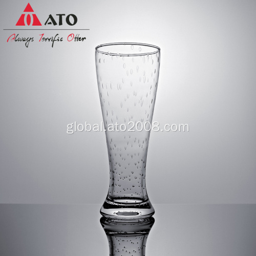 Clear Drinking Beer Glasses Clear Bubble Glass Pilsner Drinking Beer Glasses Manufactory